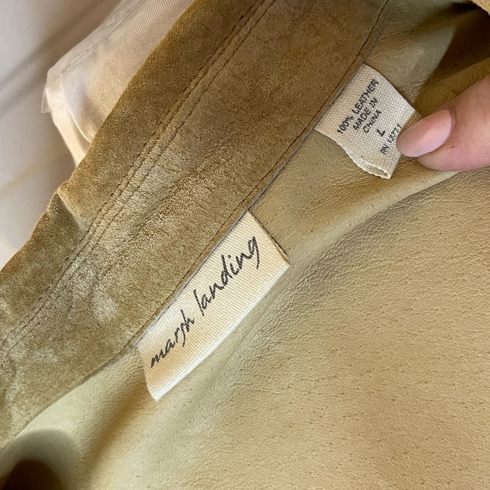 Vintage Marsh Landing 90’s Suede Jacket and Skirt Set - Picture 12 of 13